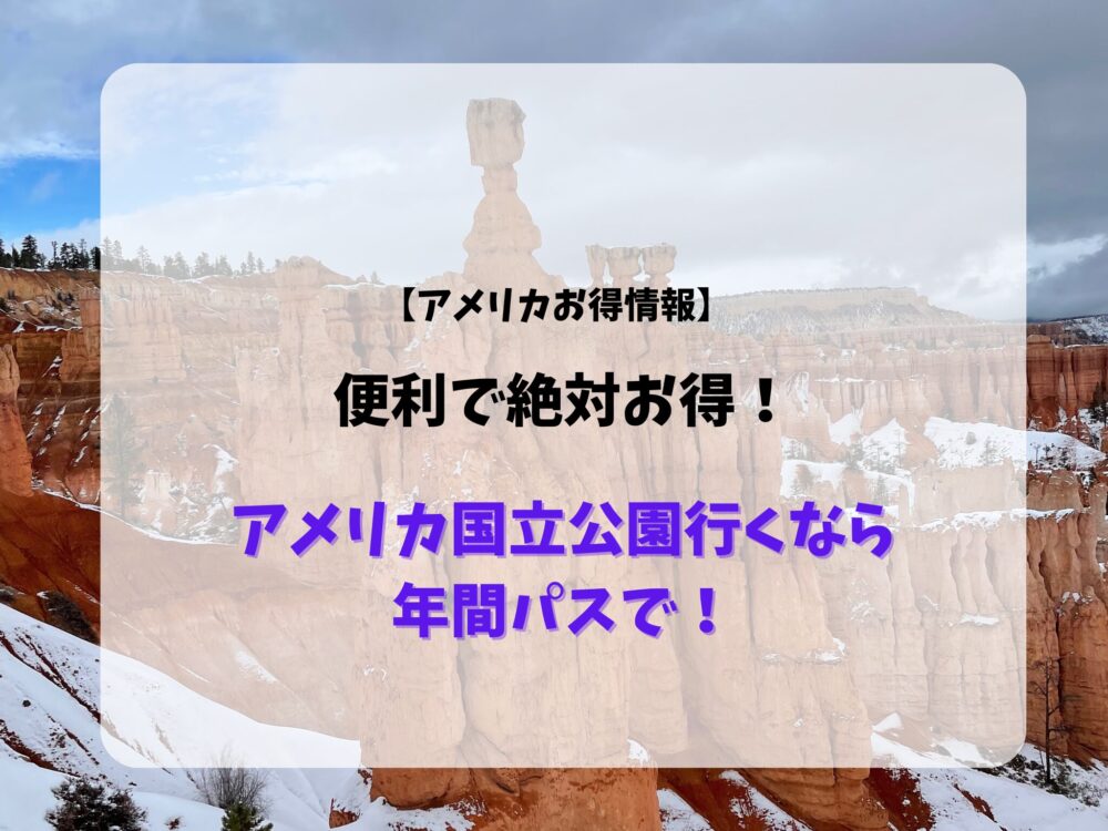 旅行】アメリカ国立公園の年間パスが絶対お得！ | アメリカ駐在妻た